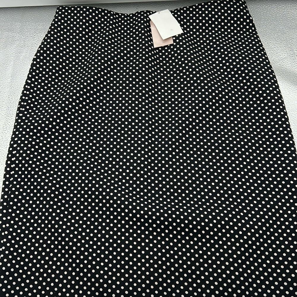 Philosophy black white polka dot A line skirt size 12